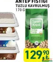 TARIM KREDİ TUZLU KAVRULMUŞ ANTEP FISTIĞI 170 G TARIM KREDİ TUZLU KAVRULMUŞ ANTEP FISTIĞI 170 G